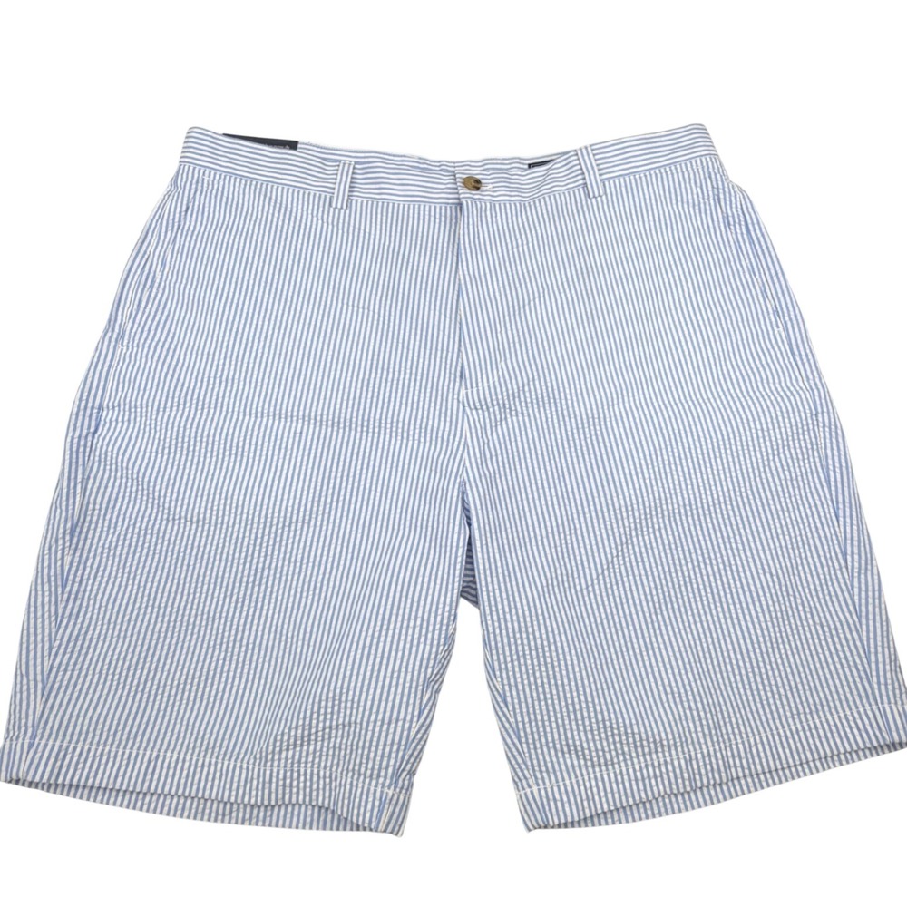 NEW Vineyard Vines Breaker Shorts Mens 42 Blue Seersucker Beach Vacation NWT